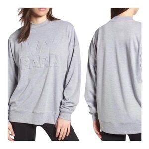 Ivy Park‎ Women Logo Graphic Athleisure Cotton Streetwear Casual Gray Si…